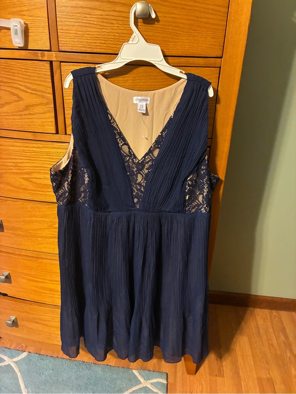 Motherhood Maternity navy blue dress